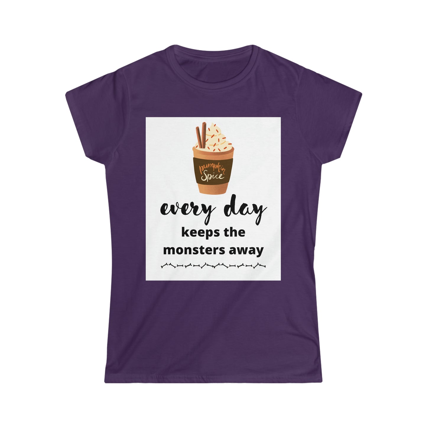 Women's Softstyle T-Shirt (pumpkin spice every day)
