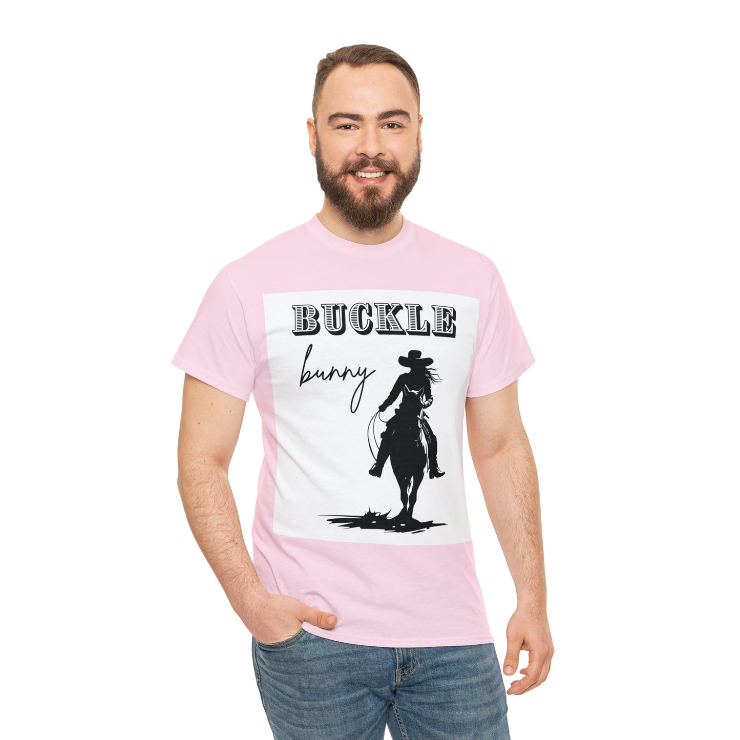 Unisex Cotton T-Shirt (buckle bunny)