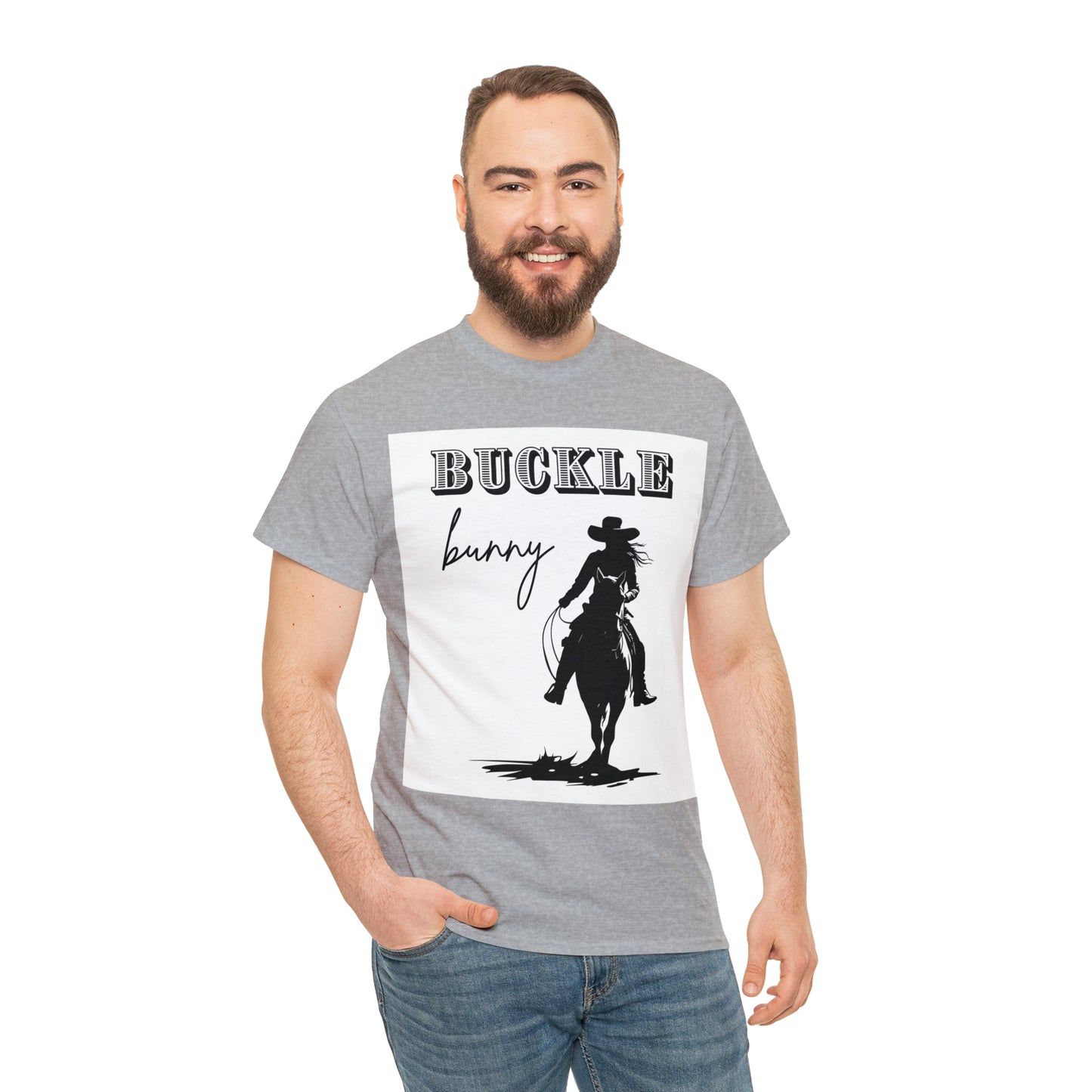 Unisex Cotton T-Shirt (buckle bunny)