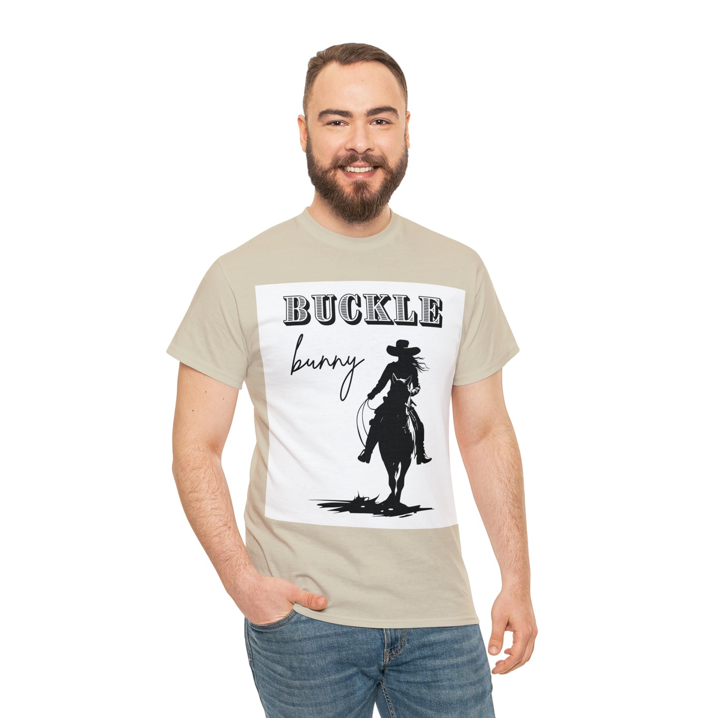 Unisex Cotton T-Shirt (buckle bunny)