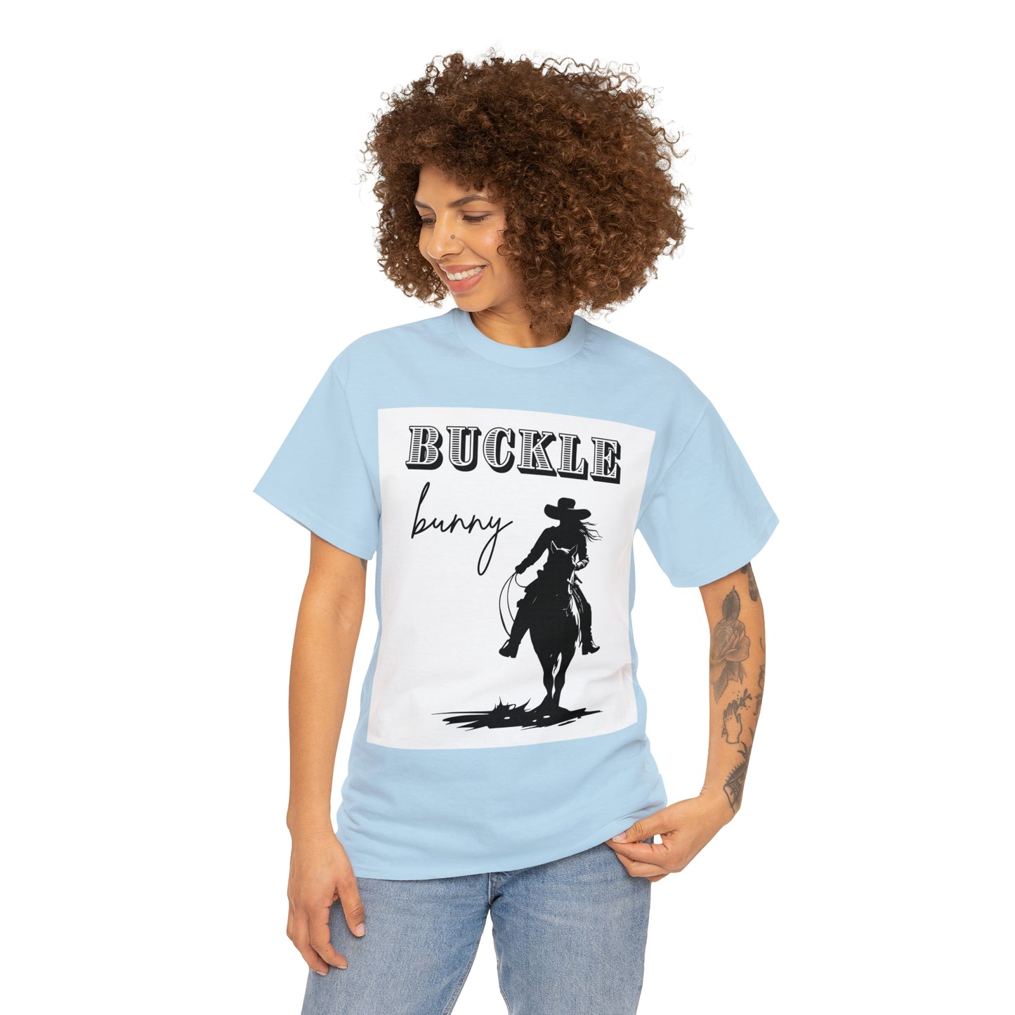 Unisex Cotton T-Shirt (buckle bunny)