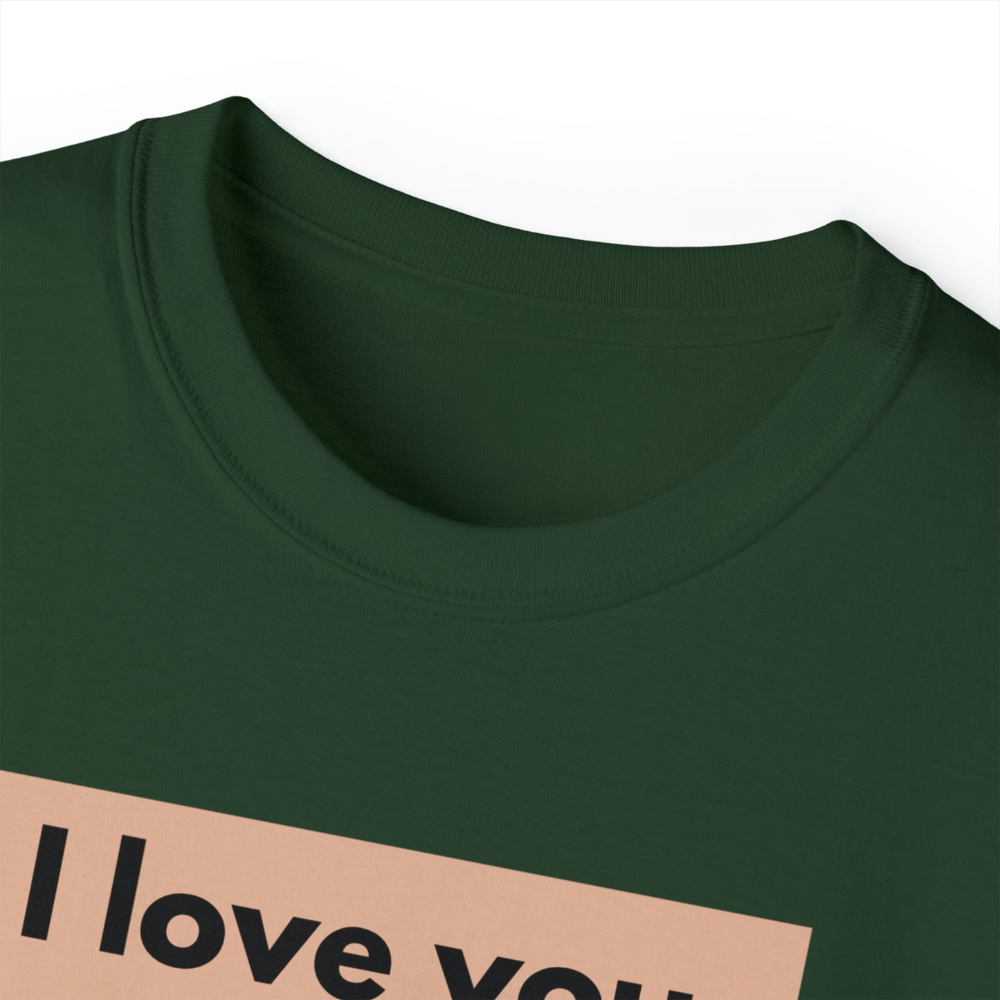 Unisex Cotton T-Shirt (I love you more than coffee)
