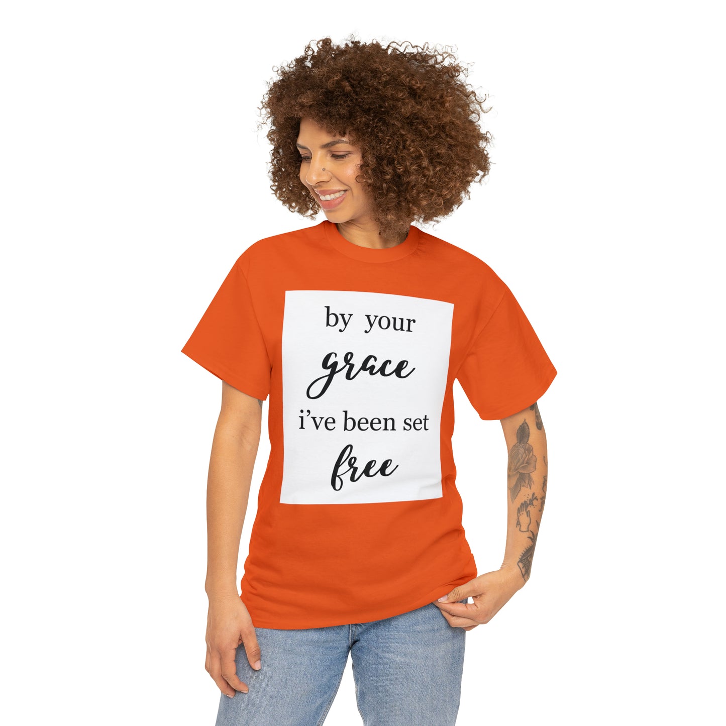 Unisex T-shirt (by your grace I’ve been set free)