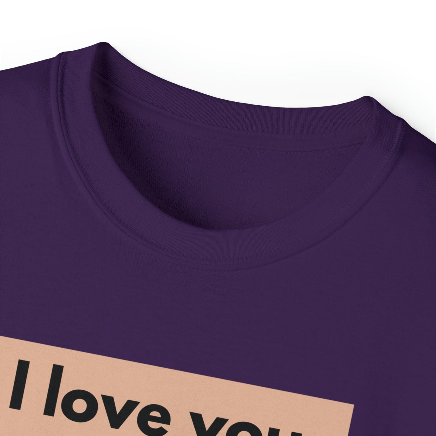 Unisex Cotton T-Shirt (I love you more than coffee)