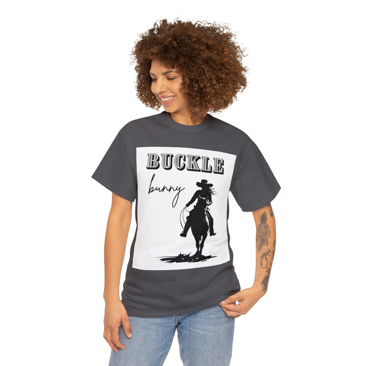 Unisex Cotton T-Shirt (buckle bunny)