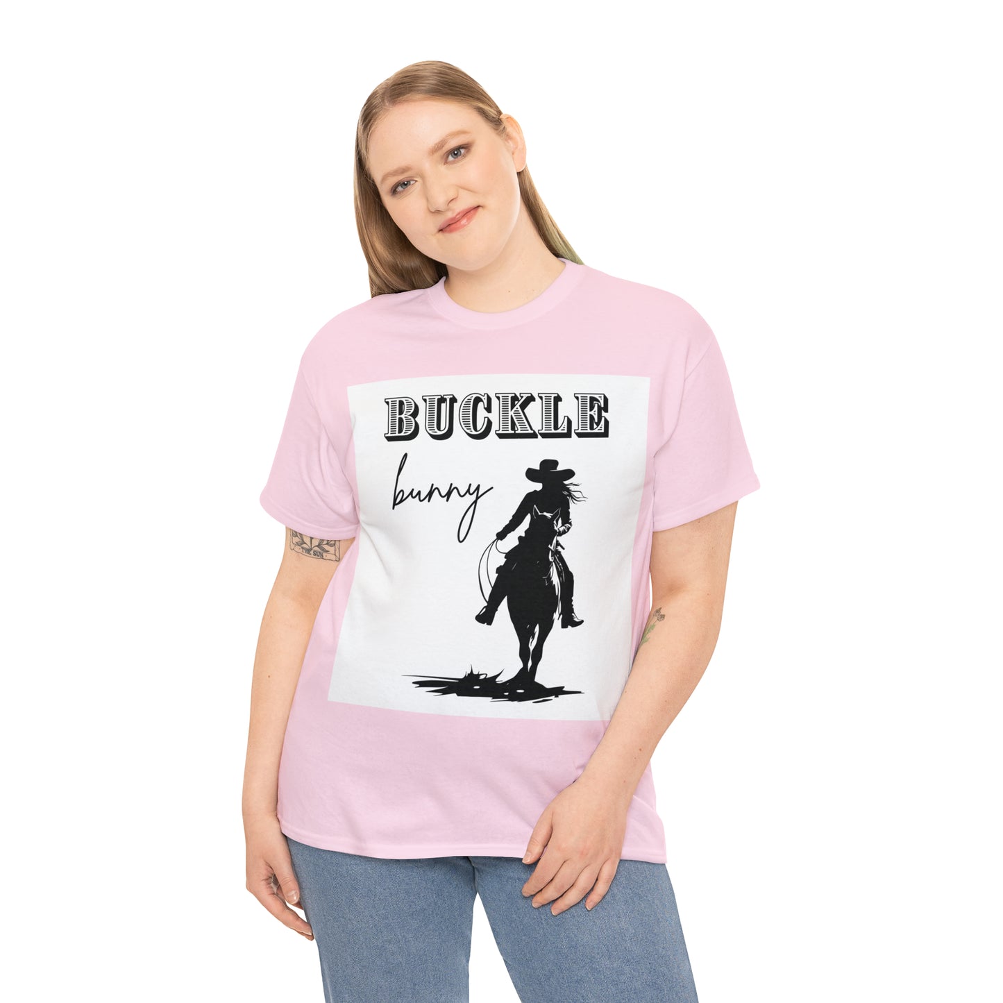 Unisex Cotton T-Shirt (buckle bunny)