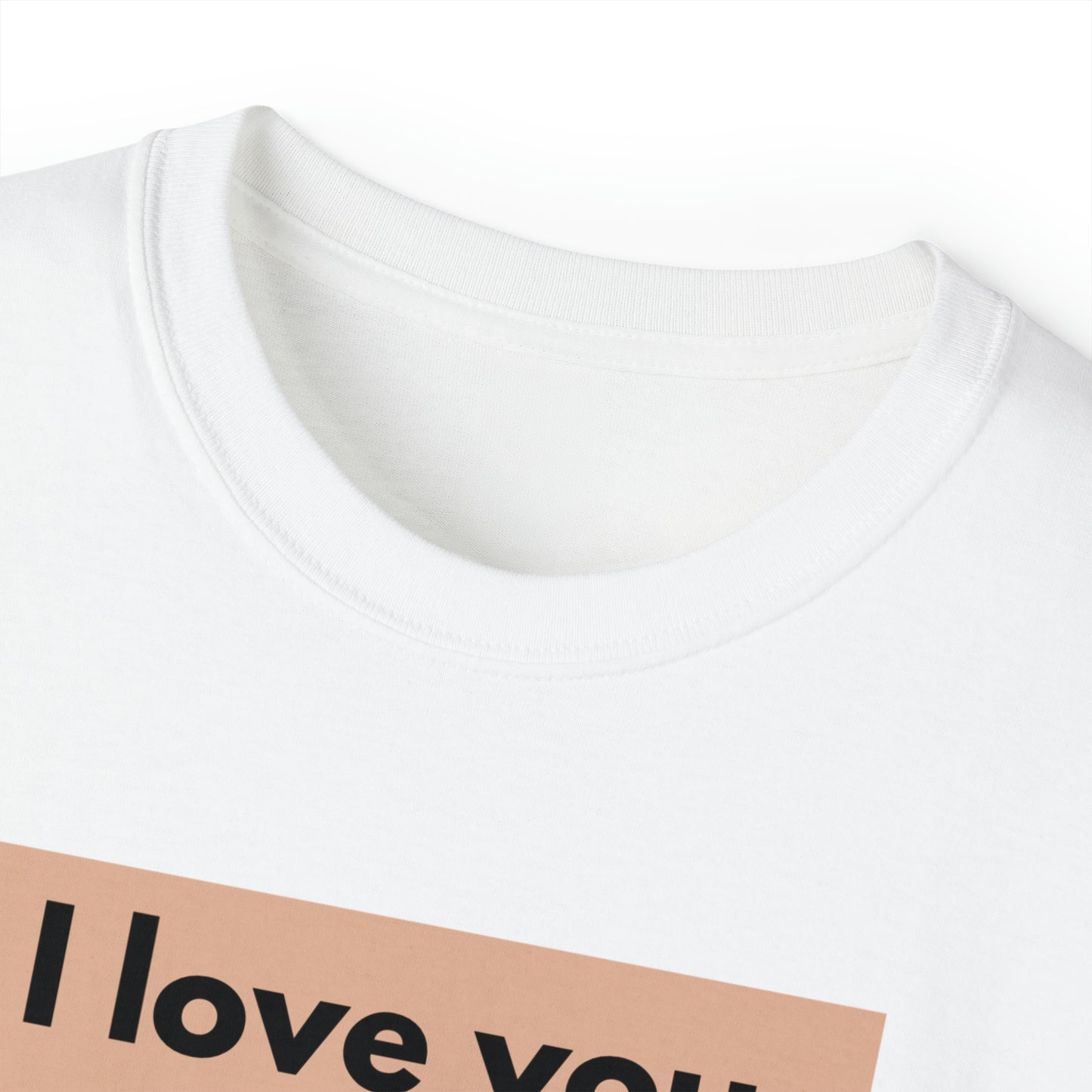 Unisex Cotton T-Shirt (I love you more than coffee)