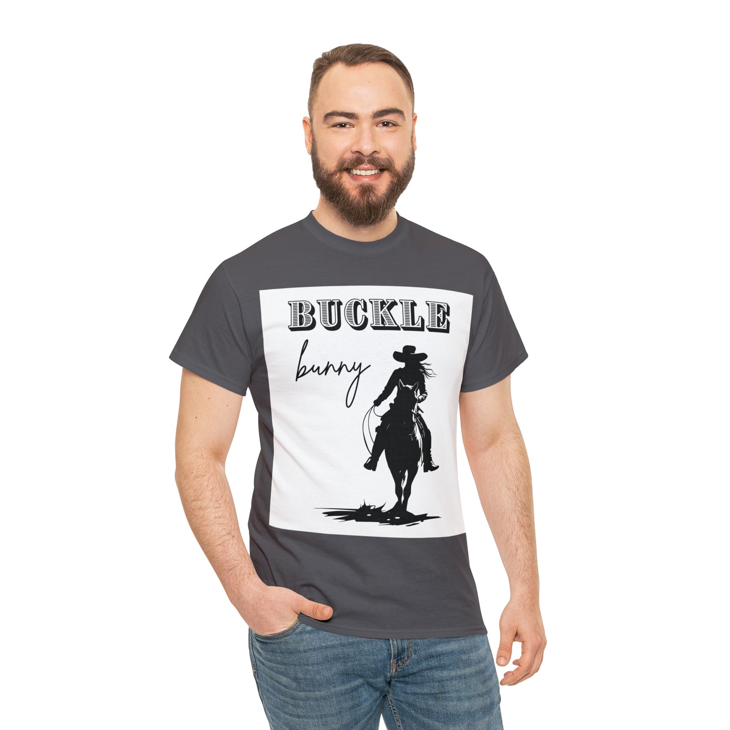 Unisex Cotton T-Shirt (buckle bunny)