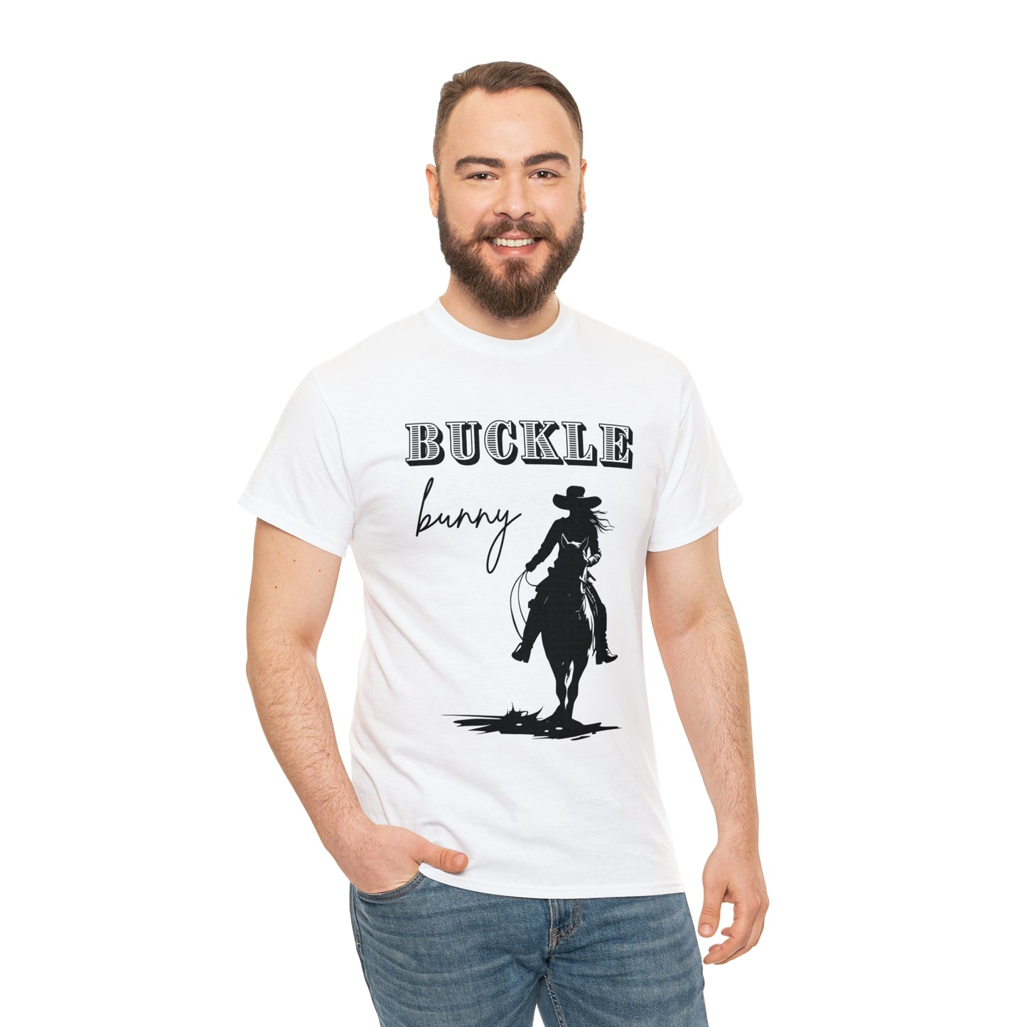 Unisex Cotton T-Shirt (buckle bunny)