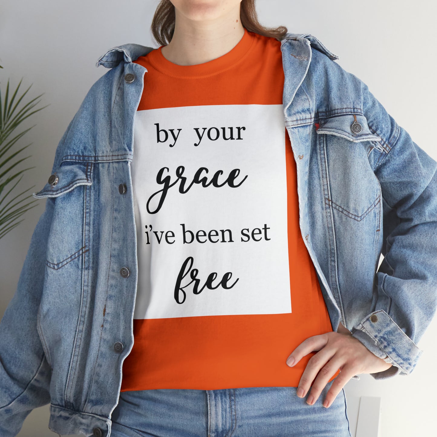 Unisex T-shirt (by your grace I’ve been set free)