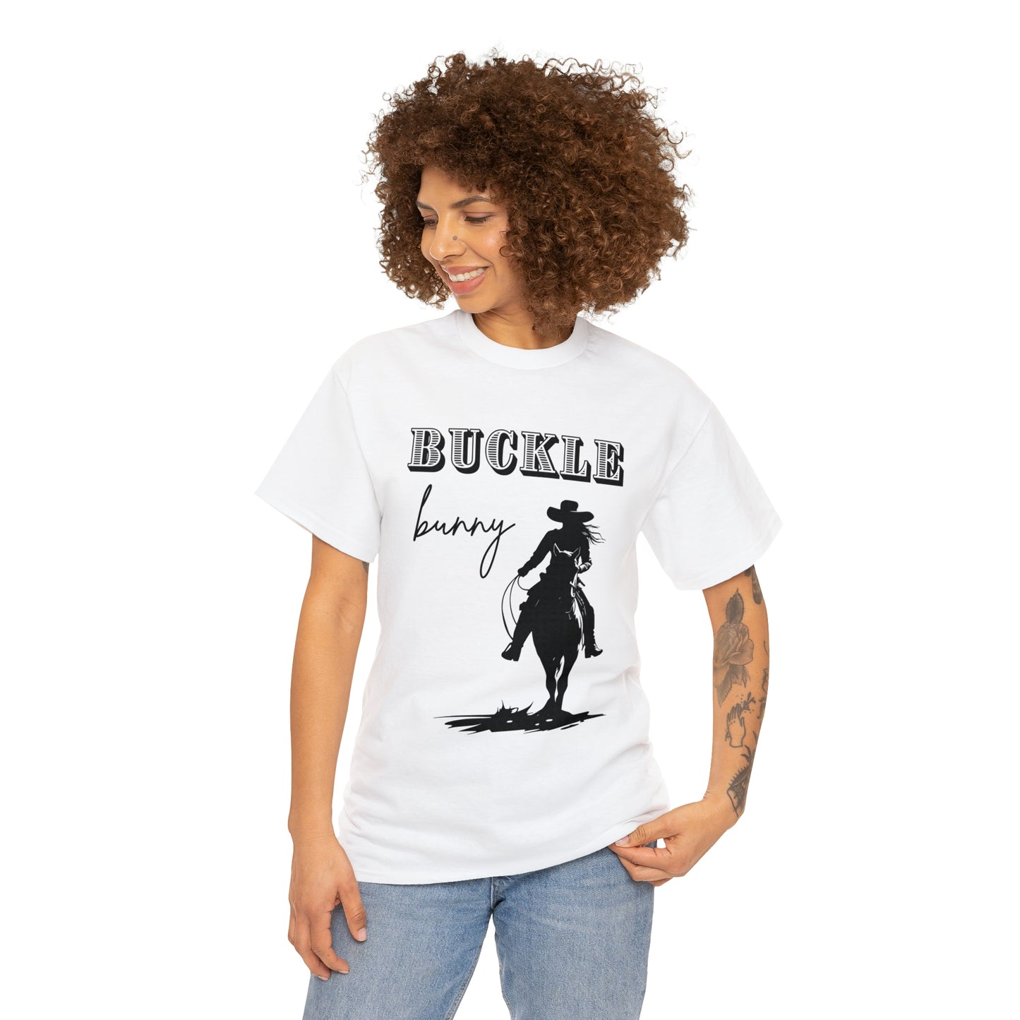 Unisex Cotton T-Shirt (buckle bunny)