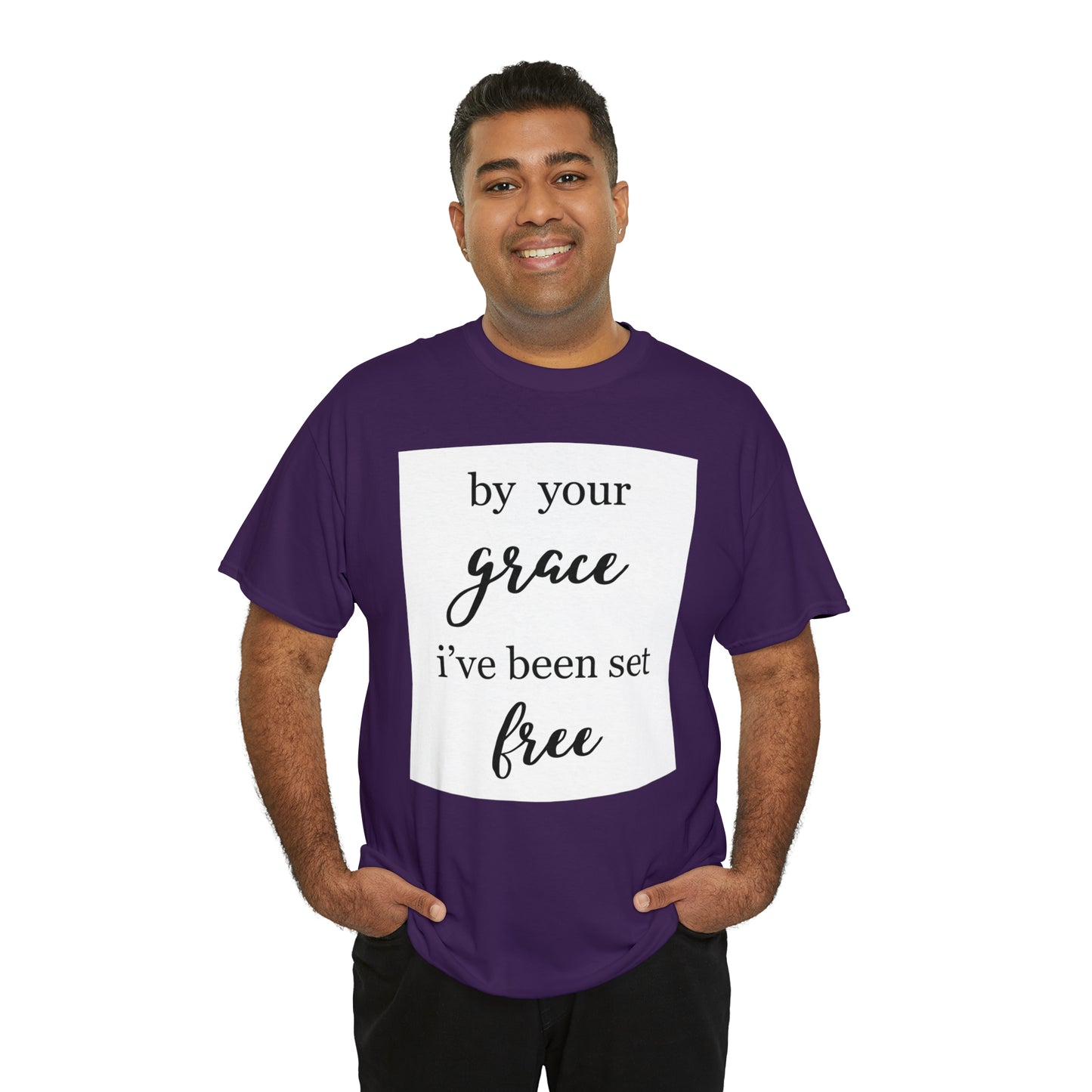Unisex T-shirt (by your grace I’ve been set free)