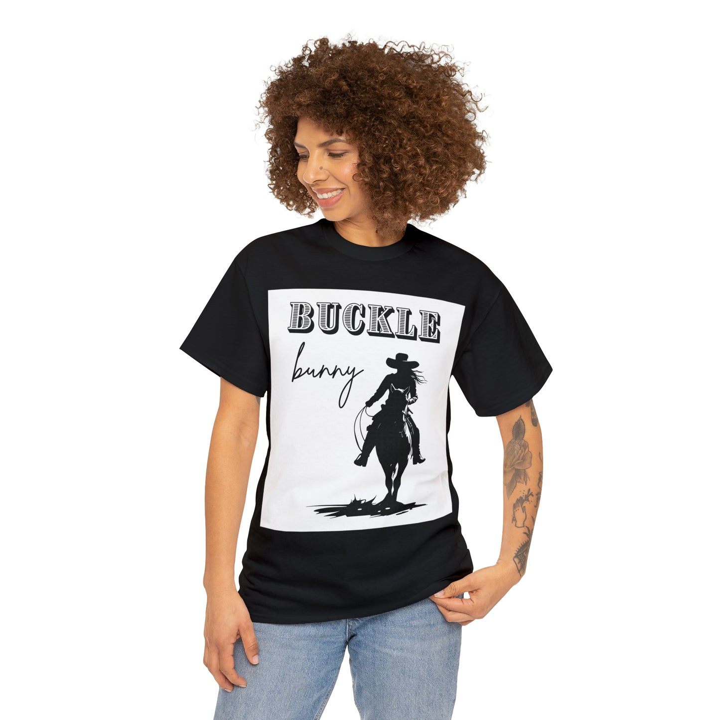 Unisex Cotton T-Shirt (buckle bunny)