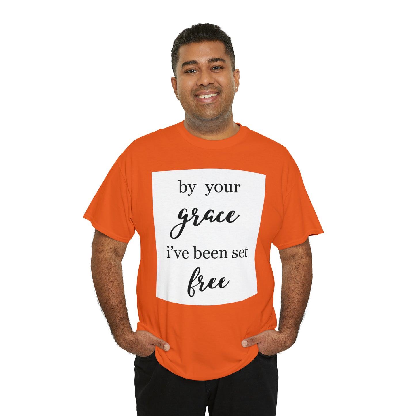 Unisex T-shirt (by your grace I’ve been set free)