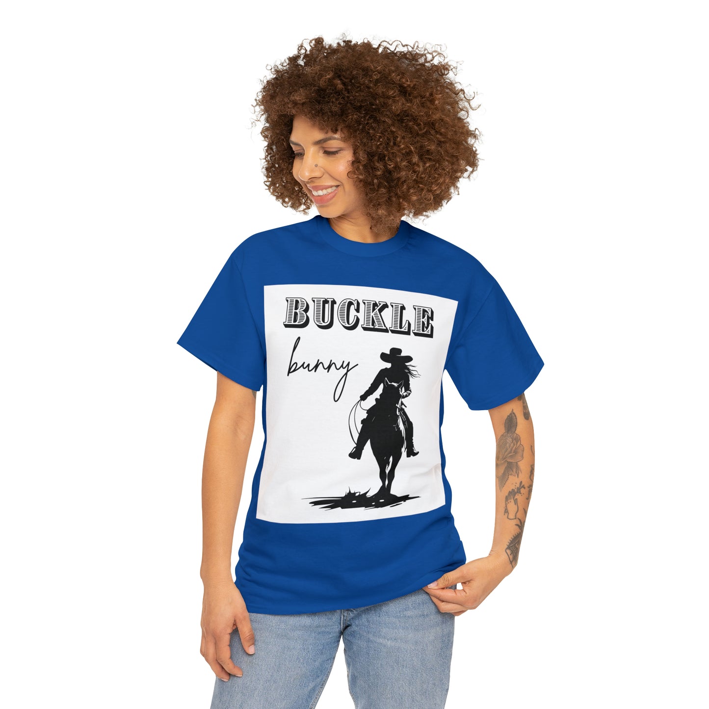 Unisex Cotton T-Shirt (buckle bunny)