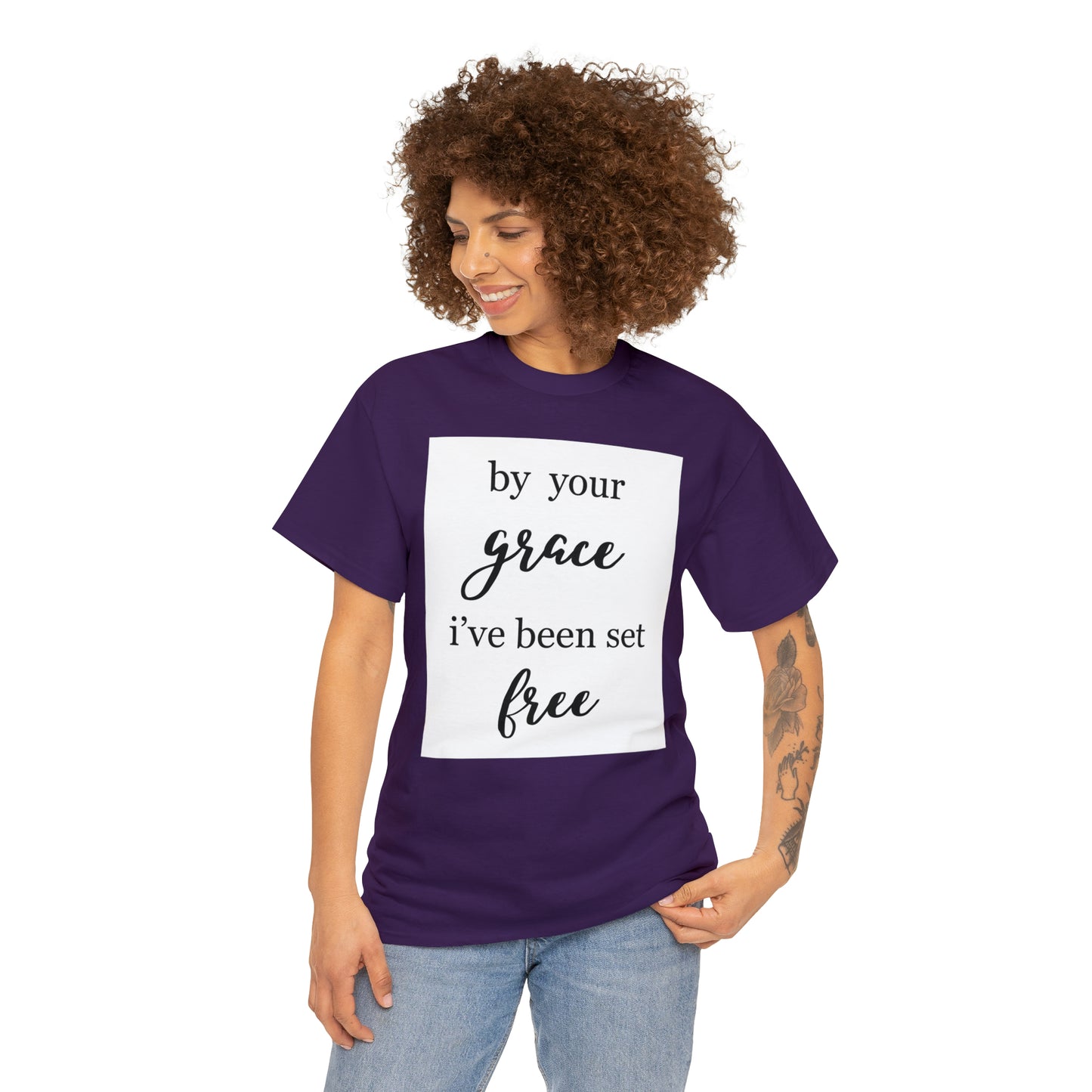 Unisex T-shirt (by your grace I’ve been set free)