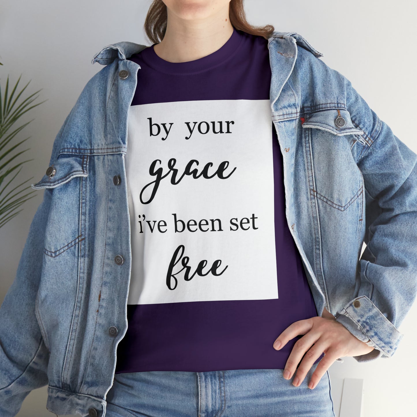 Unisex T-shirt (by your grace I’ve been set free)