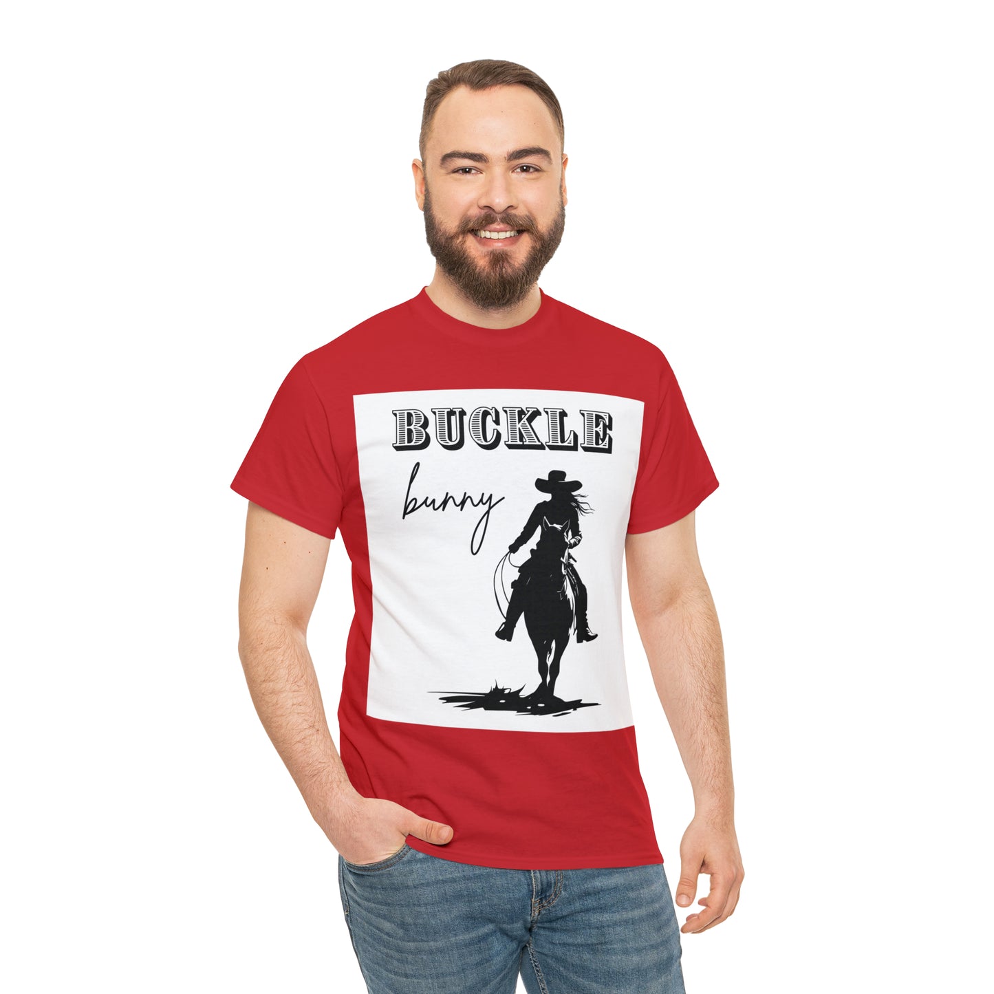Unisex Cotton T-Shirt (buckle bunny)