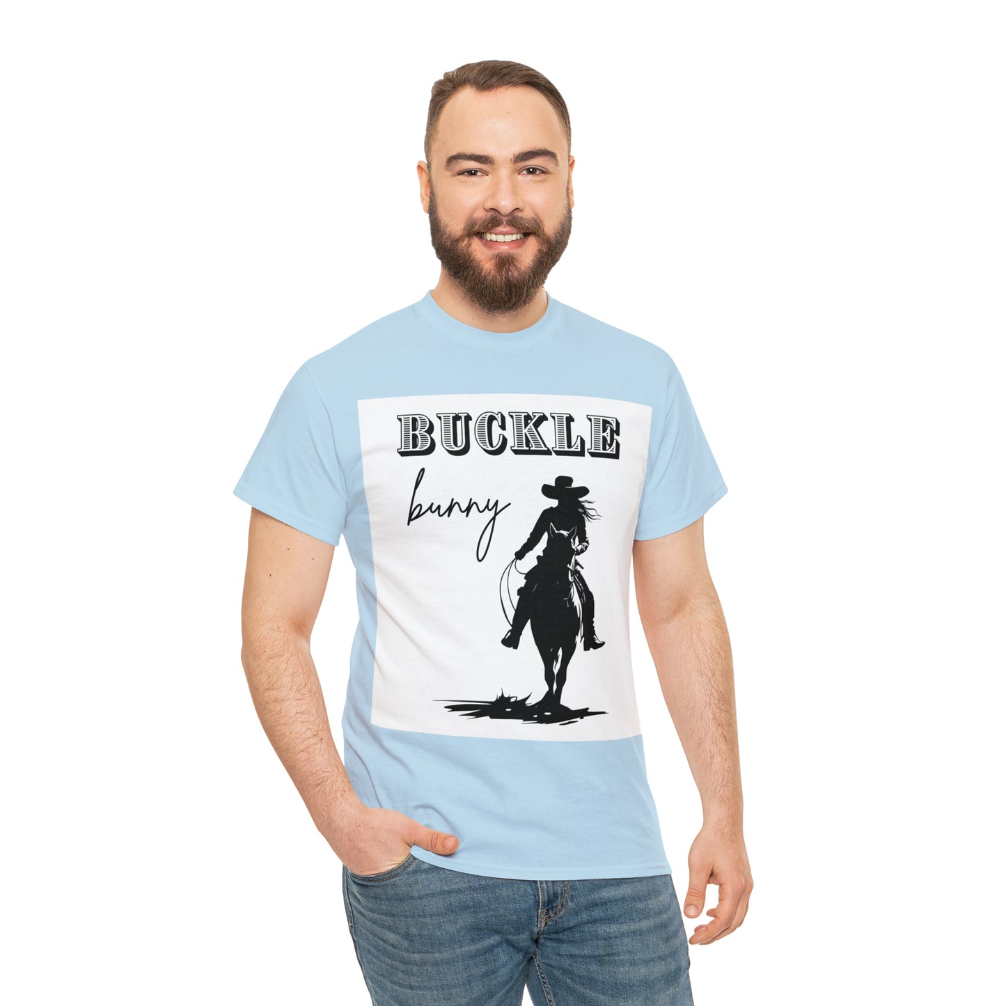 Unisex Cotton T-Shirt (buckle bunny)