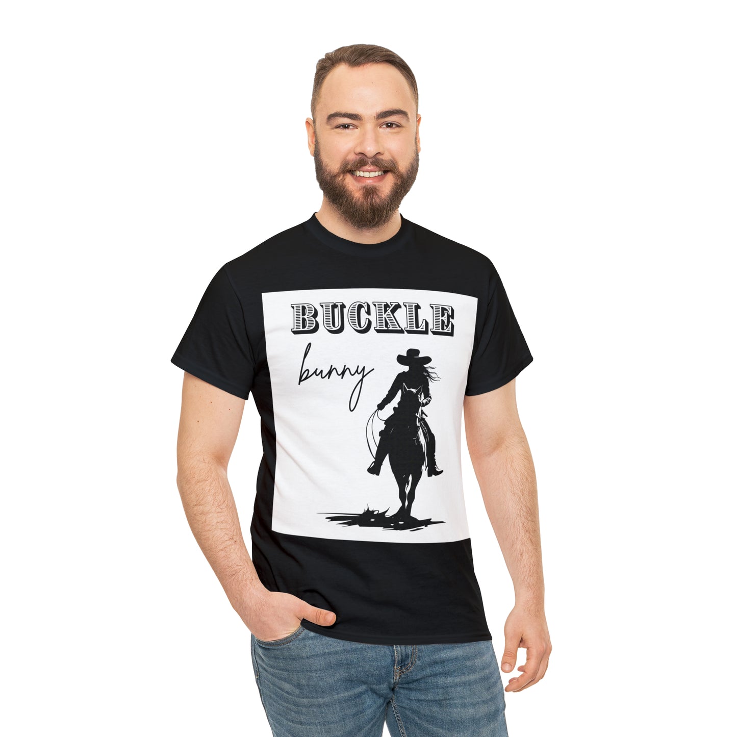 Unisex Cotton T-Shirt (buckle bunny)