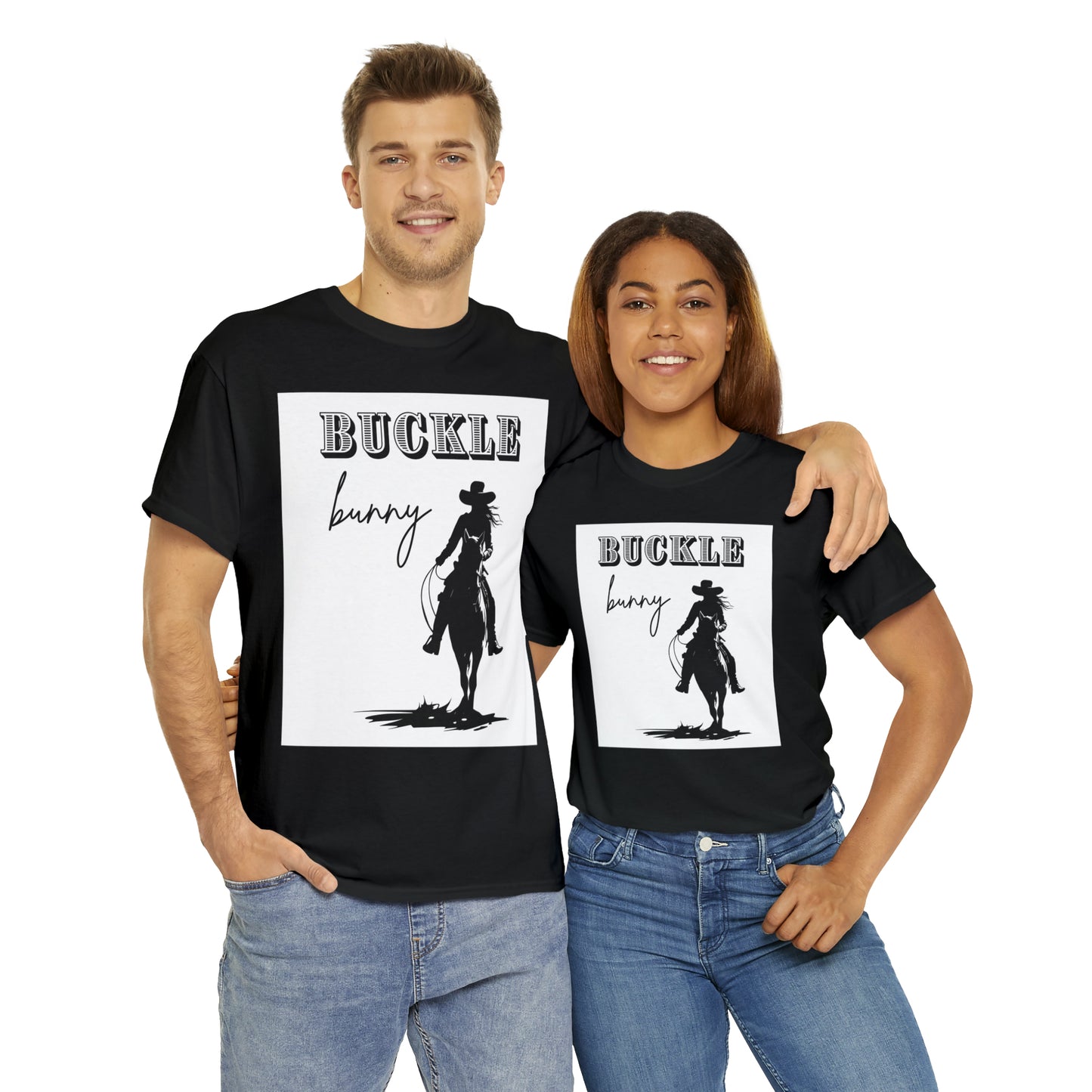 Unisex Cotton T-Shirt (buckle bunny)