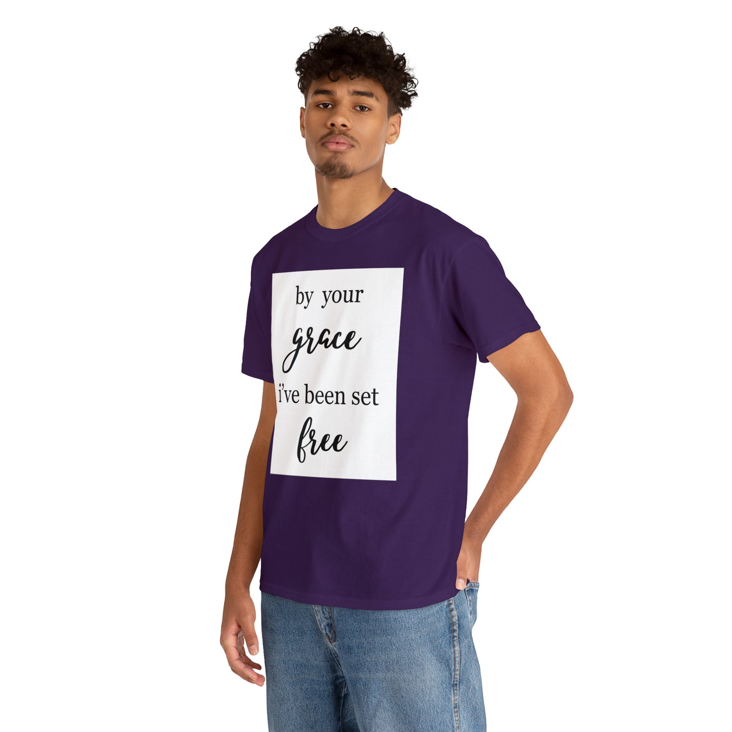 Unisex T-shirt (by your grace I’ve been set free)