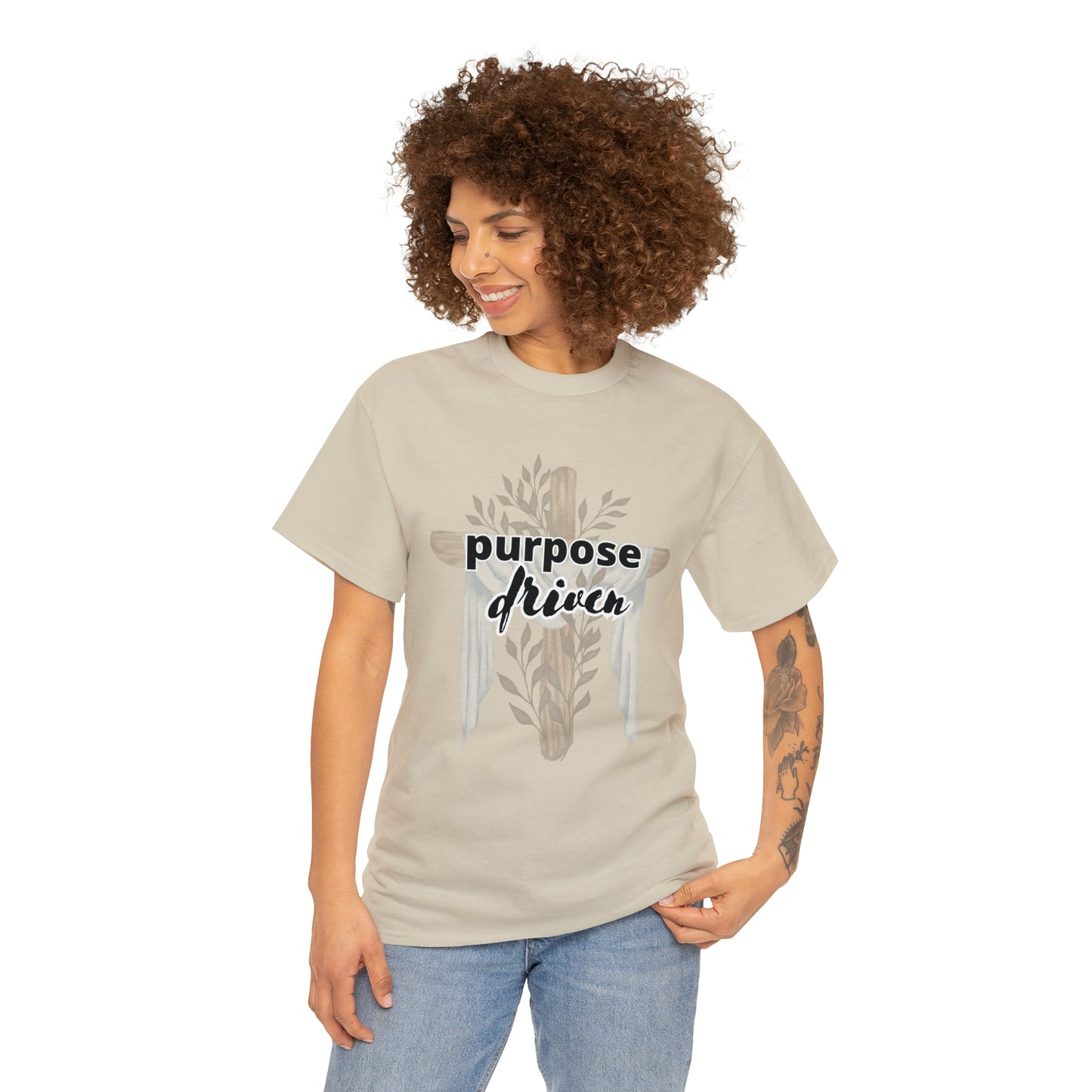 Unisex Cotton T-Shirt (purpose driven cross)