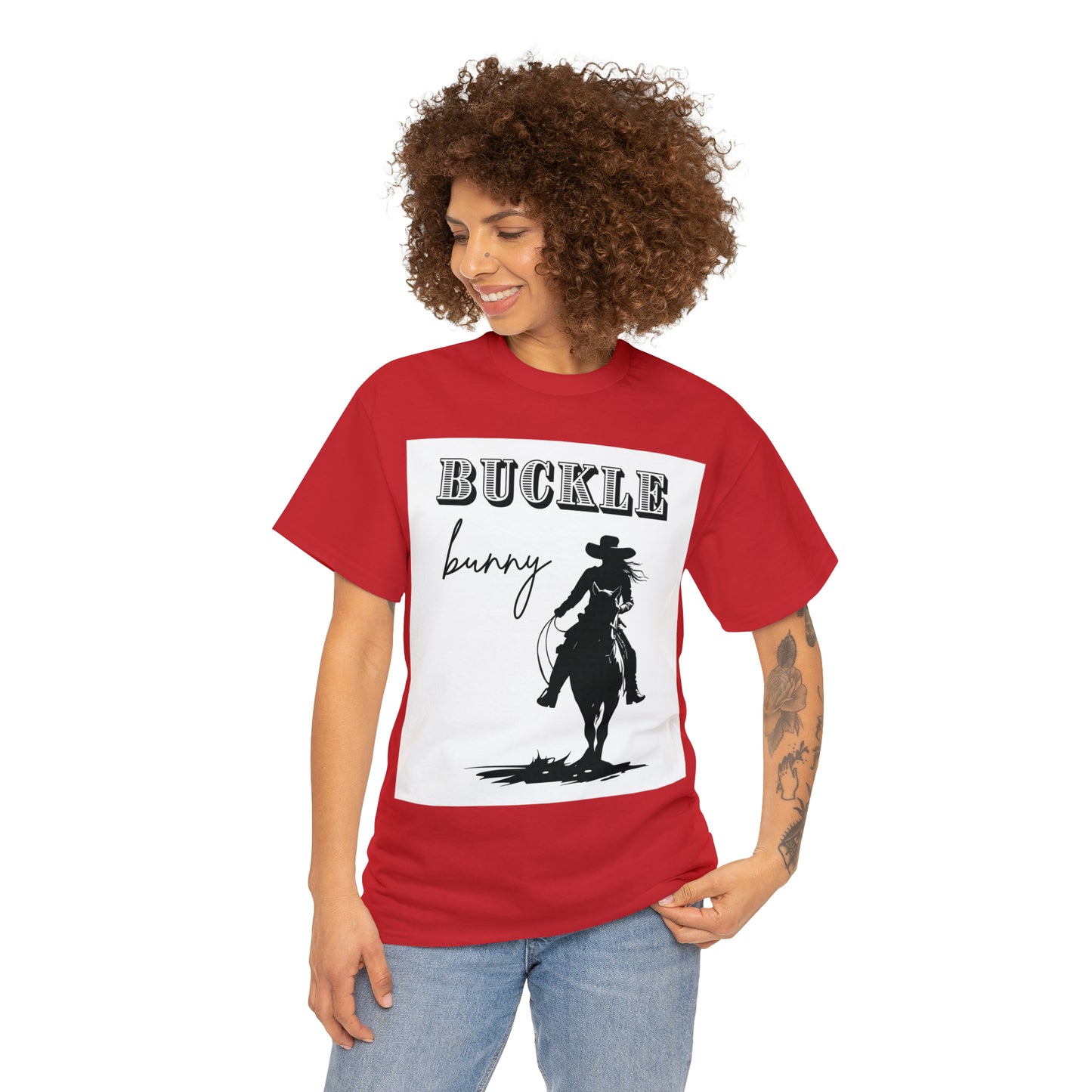 Unisex Cotton T-Shirt (buckle bunny)