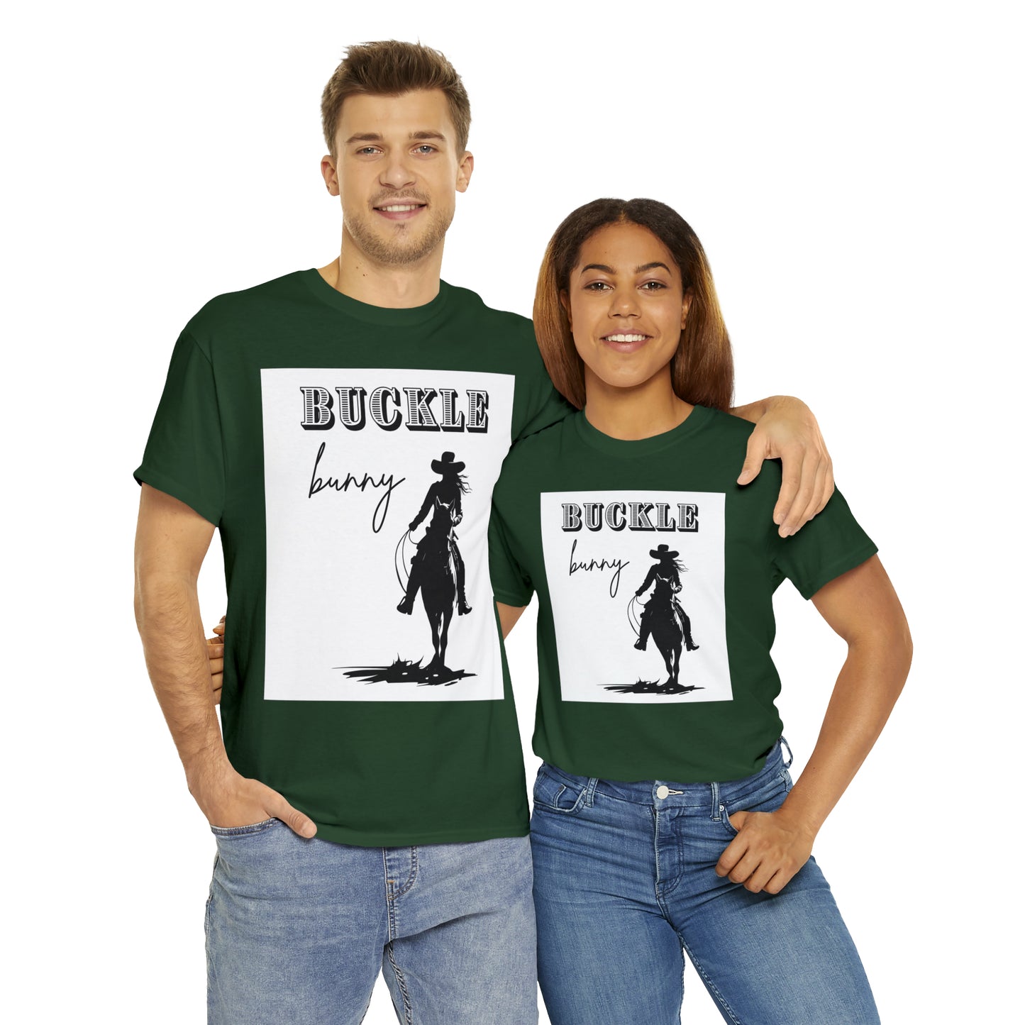 Unisex Cotton T-Shirt (buckle bunny)