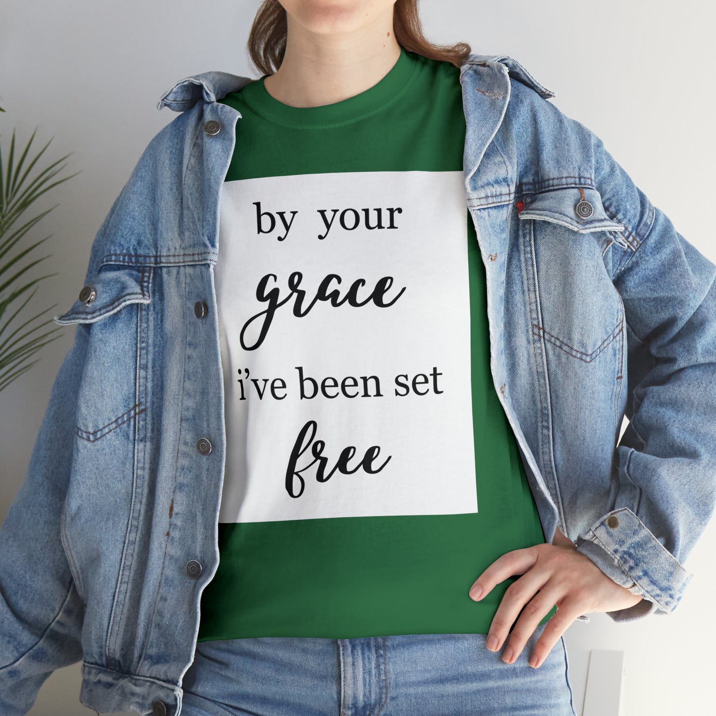 Unisex T-shirt (by your grace I’ve been set free)