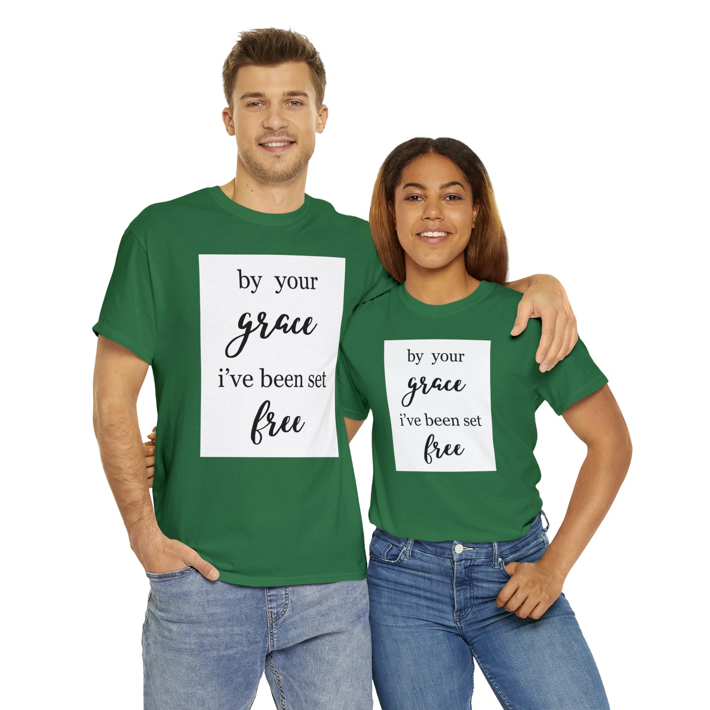 Unisex T-shirt (by your grace I’ve been set free)