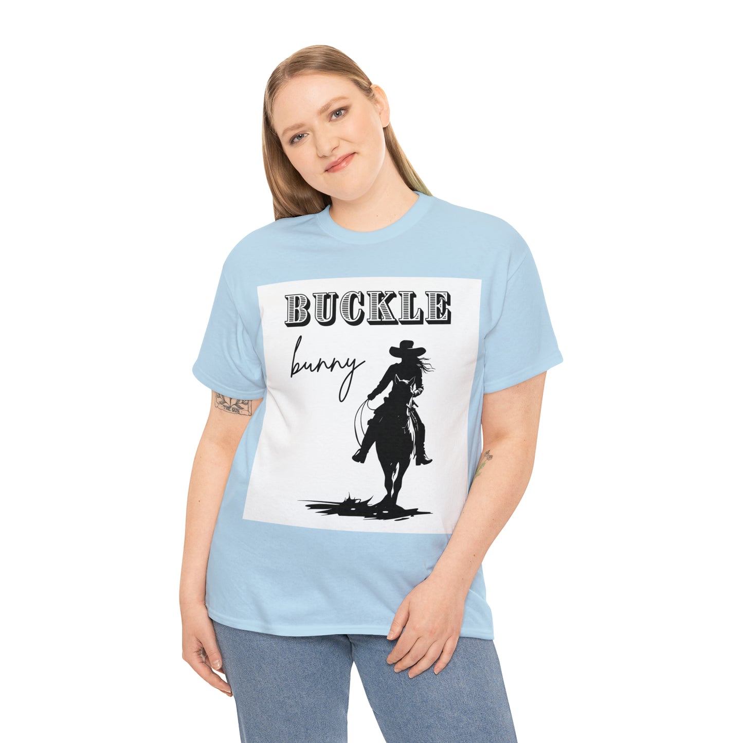 Unisex Cotton T-Shirt (buckle bunny)