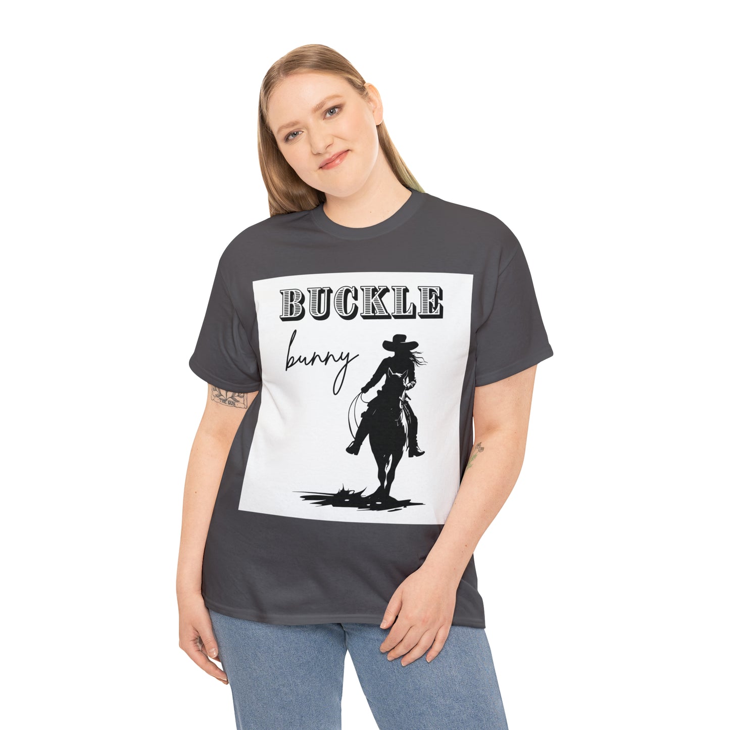 Unisex Cotton T-Shirt (buckle bunny)