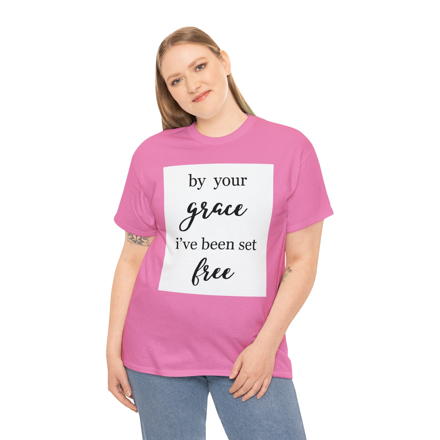 Unisex T-shirt (by your grace I’ve been set free)