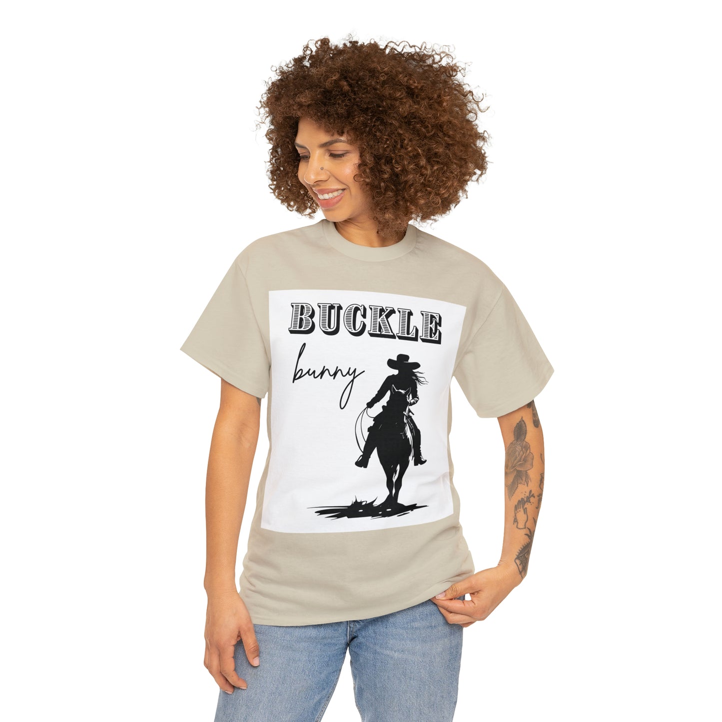 Unisex Cotton T-Shirt (buckle bunny)