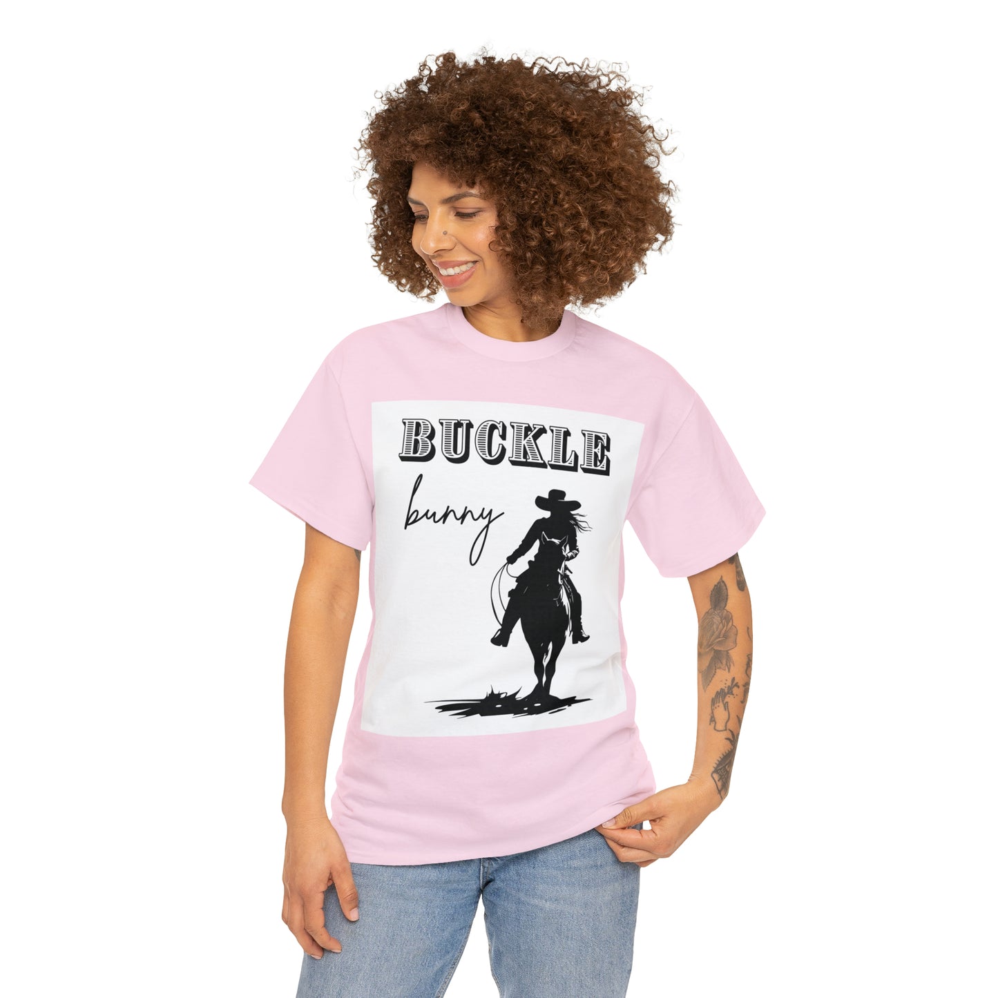 Unisex Cotton T-Shirt (buckle bunny)