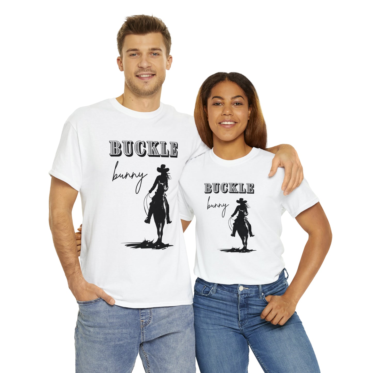 Unisex Cotton T-Shirt (buckle bunny)