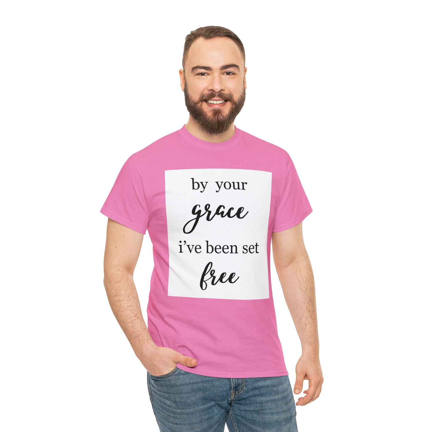 Unisex T-shirt (by your grace I’ve been set free)