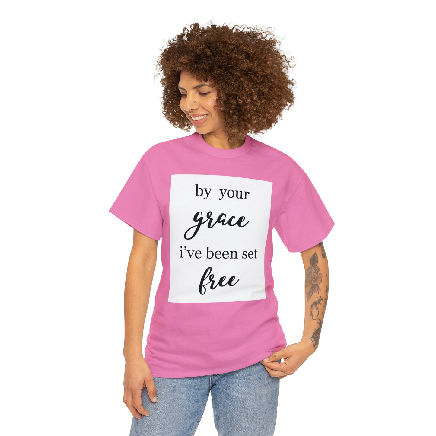 Unisex T-shirt (by your grace I’ve been set free)