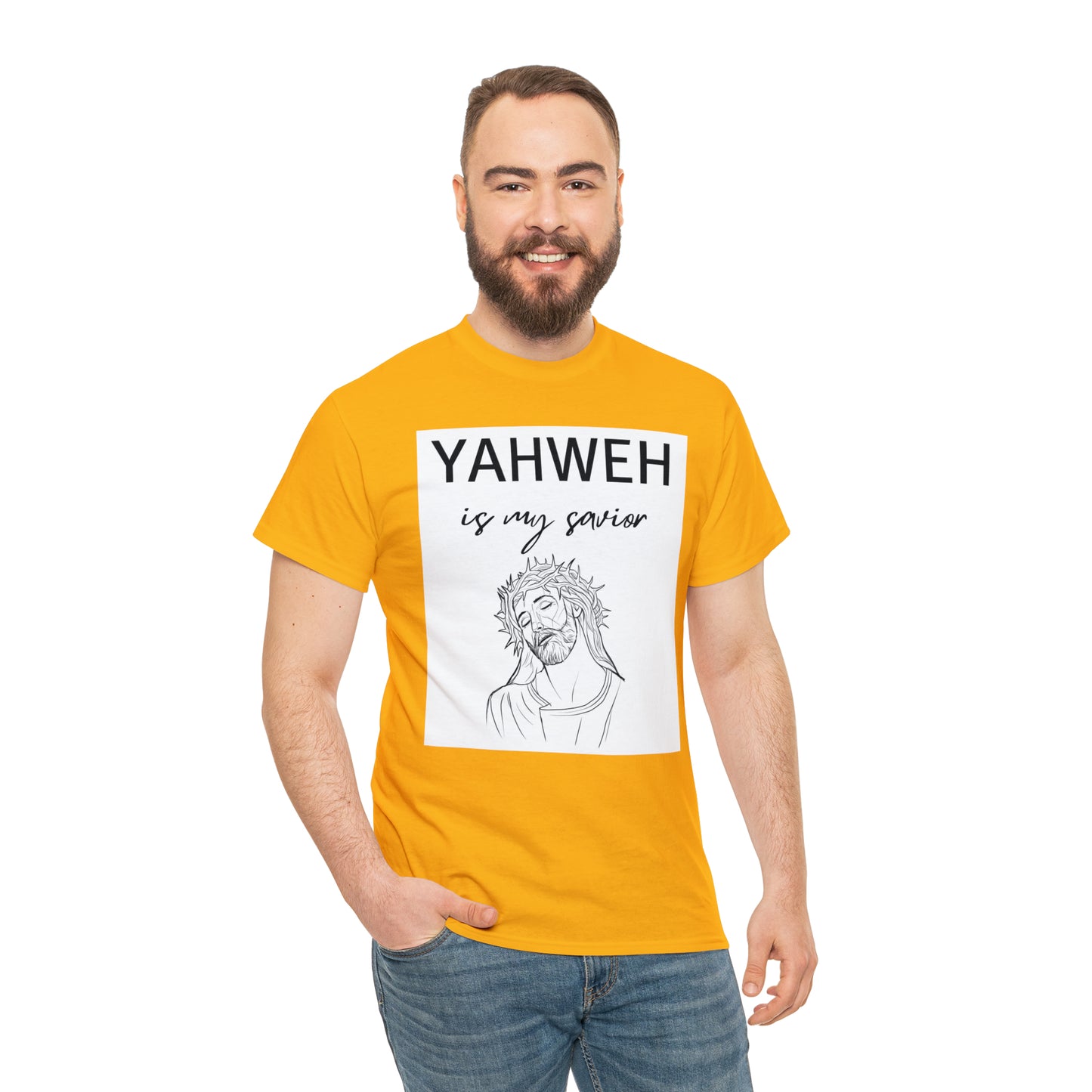 Unisex Tee (Yahweh Is My Savior) with Jesus design