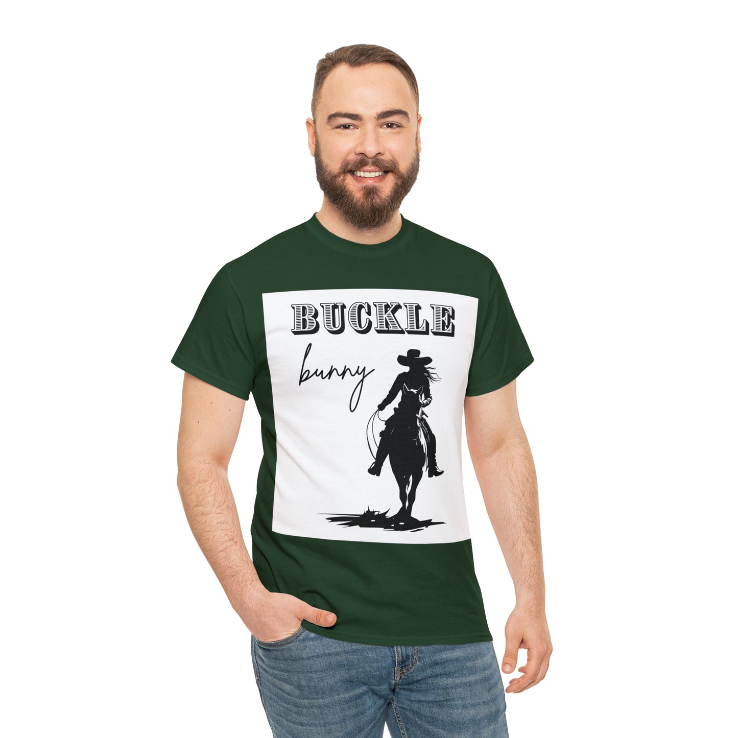 Unisex Cotton T-Shirt (buckle bunny)