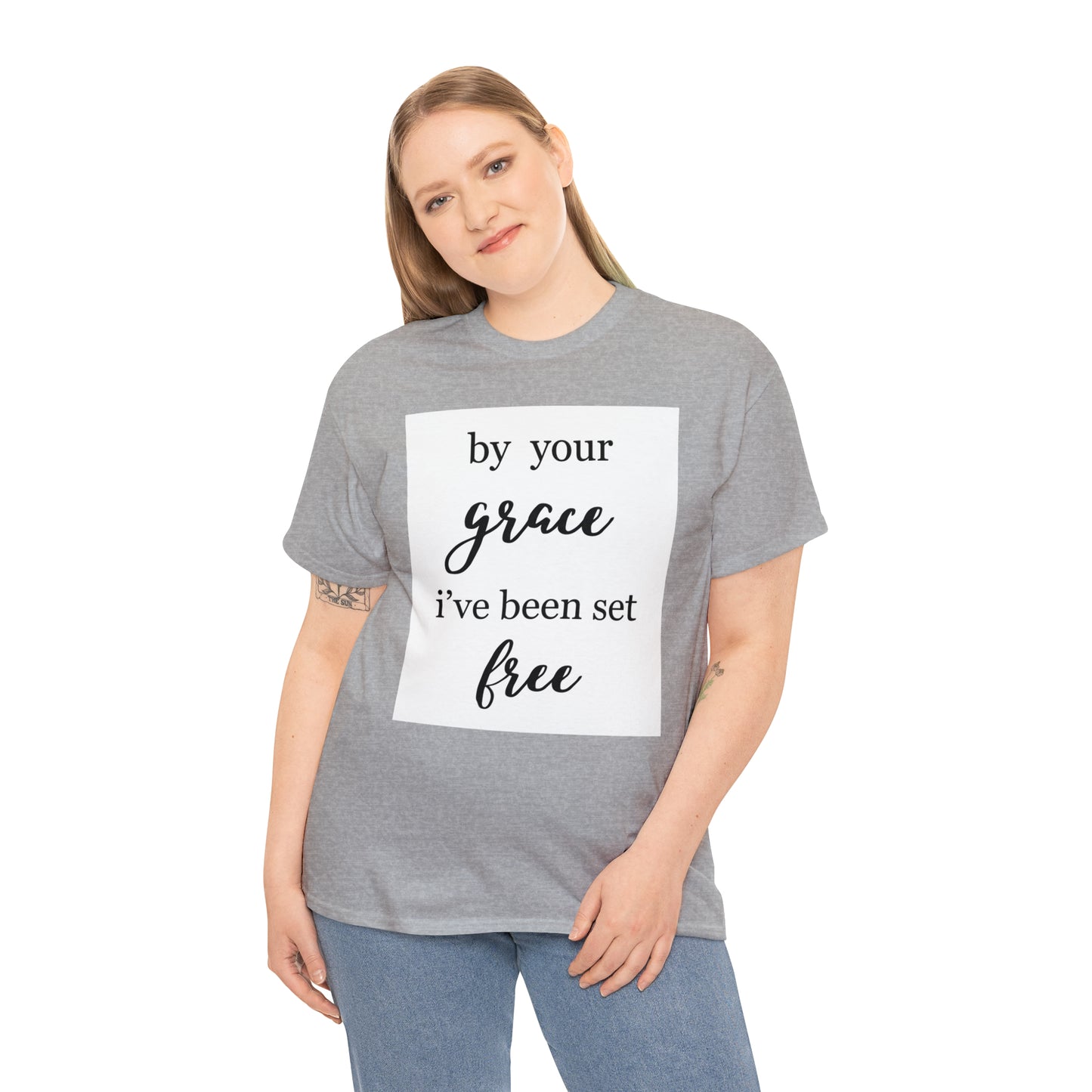 Unisex T-shirt (by your grace I’ve been set free)