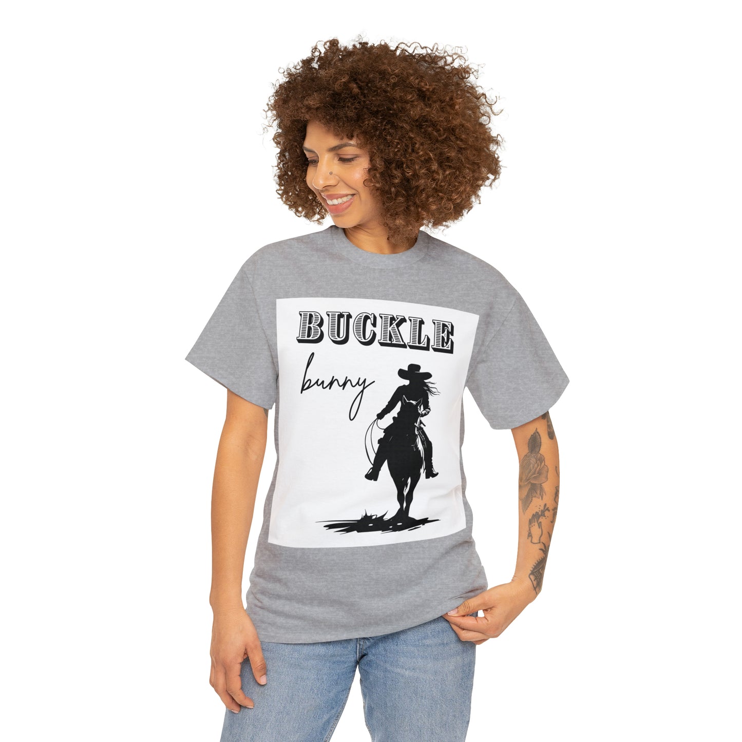Unisex Cotton T-Shirt (buckle bunny)