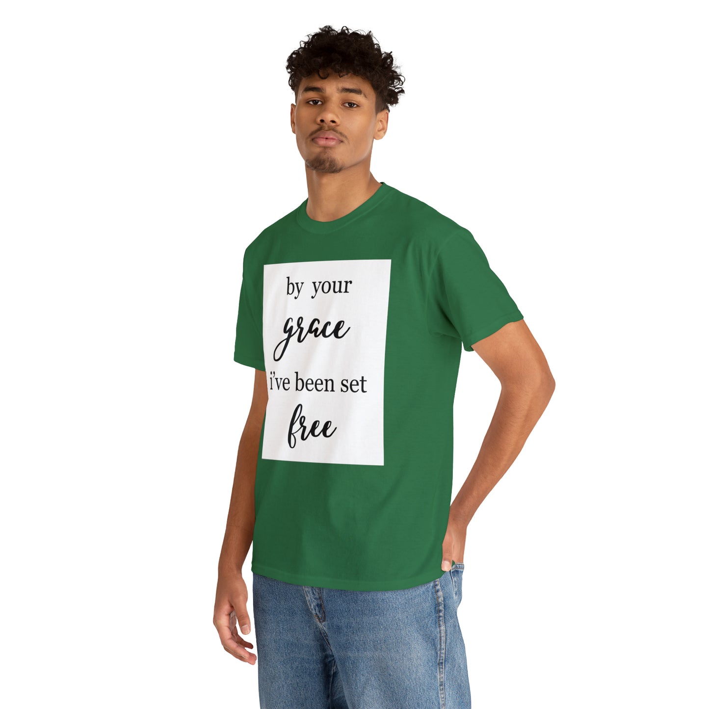 Unisex T-shirt (by your grace I’ve been set free)