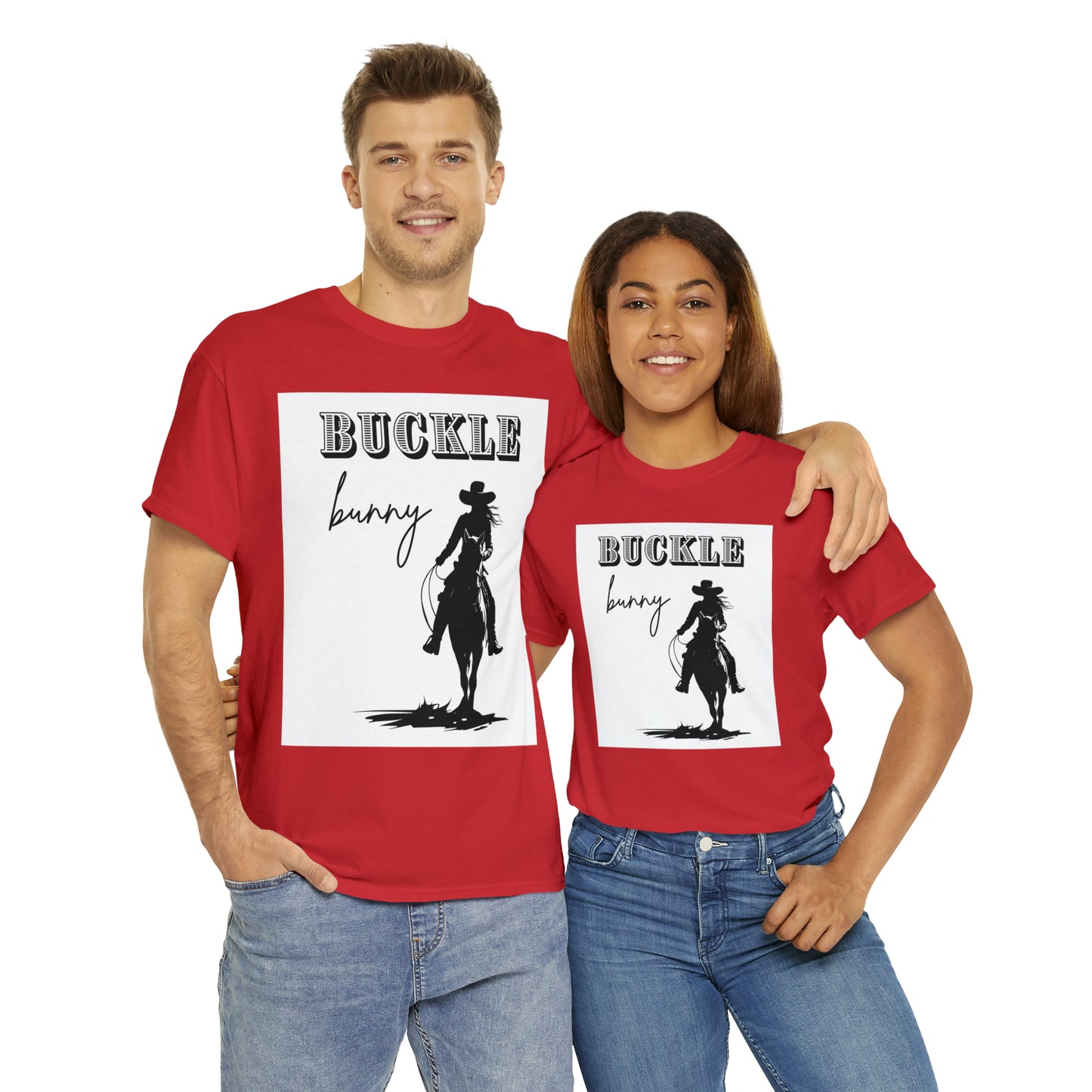 Unisex Cotton T-Shirt (buckle bunny)