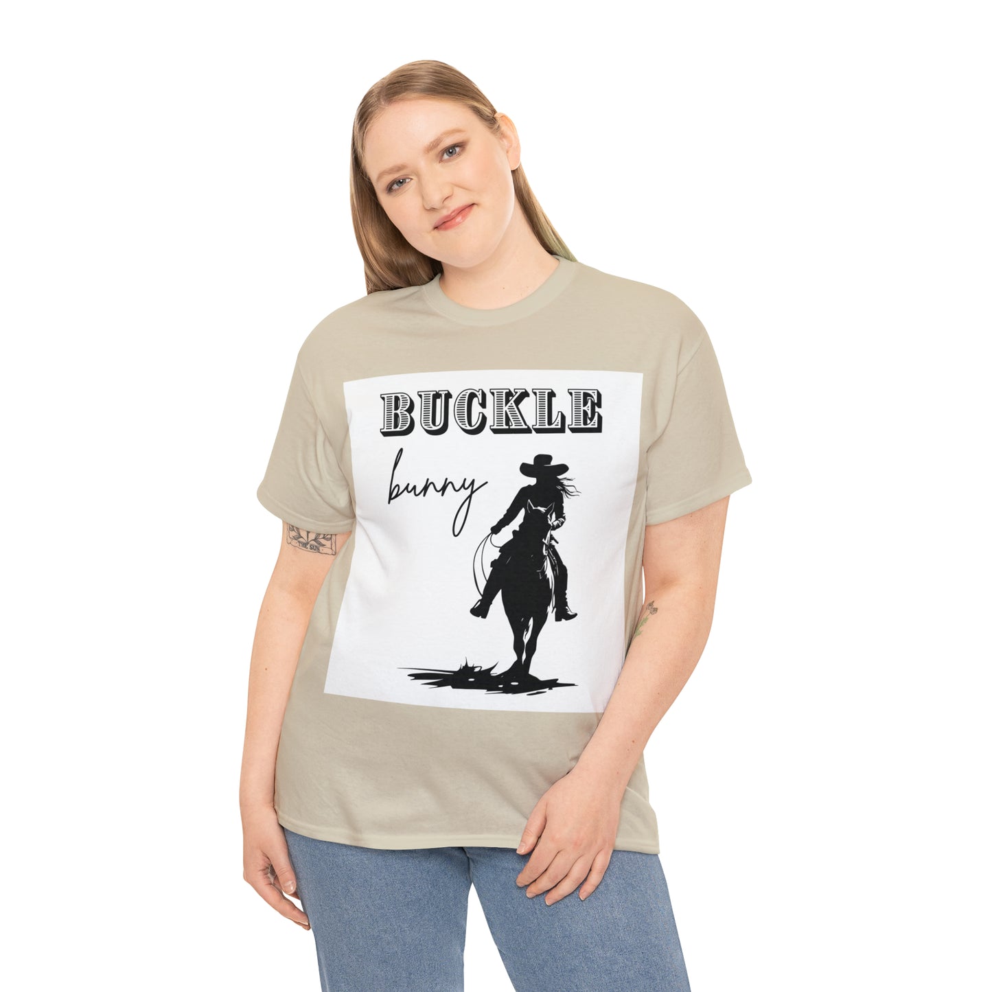 Unisex Cotton T-Shirt (buckle bunny)