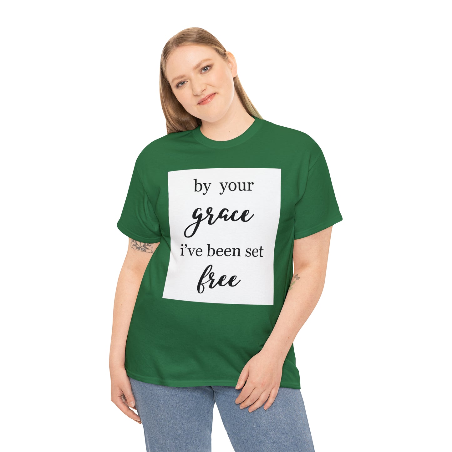 Unisex T-shirt (by your grace I’ve been set free)