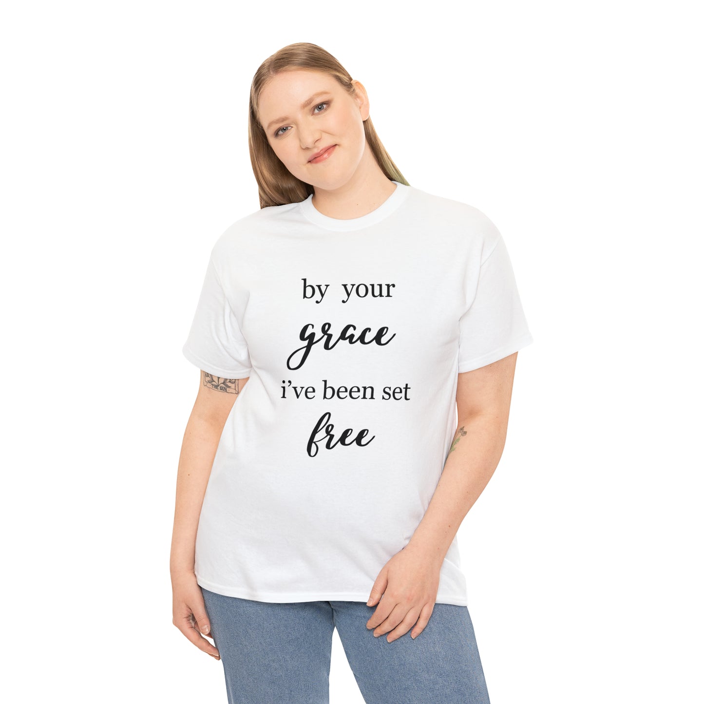 Unisex T-shirt (by your grace I’ve been set free)