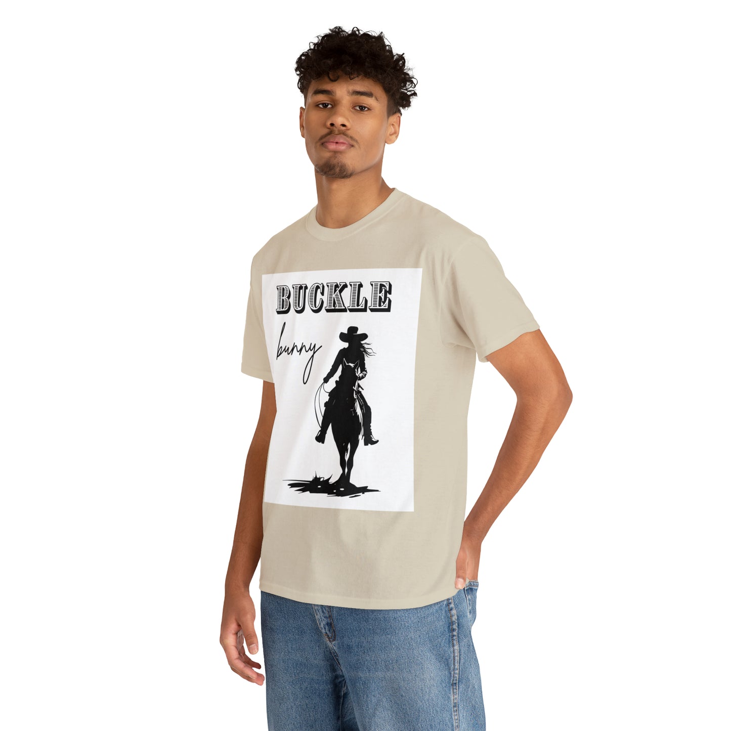 Unisex Cotton T-Shirt (buckle bunny)