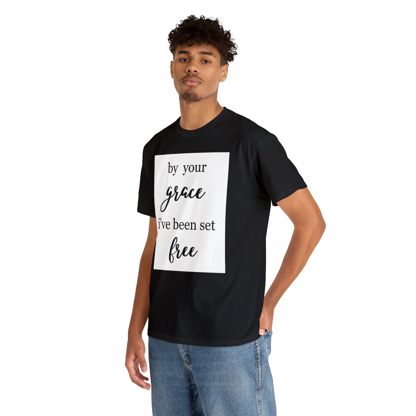Unisex T-shirt (by your grace I’ve been set free)